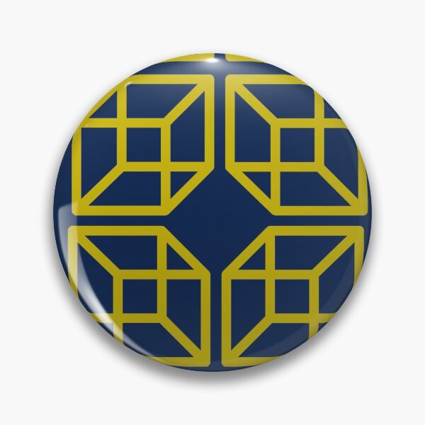 Item preview, GEOMETRIC - PATTERN - BLUE AND YELLOW designed and sold by Tropical Blood.