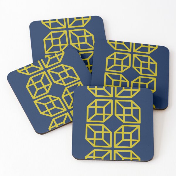 Item preview, GEOMETRIC - PATTERN - BLUE AND YELLOW designed and sold by Tropical Blood.