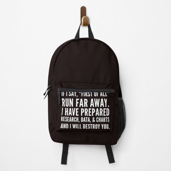 Item preview, "First of All" Funny Competitive Debate Design designed and sold by BlackDogMerch20.