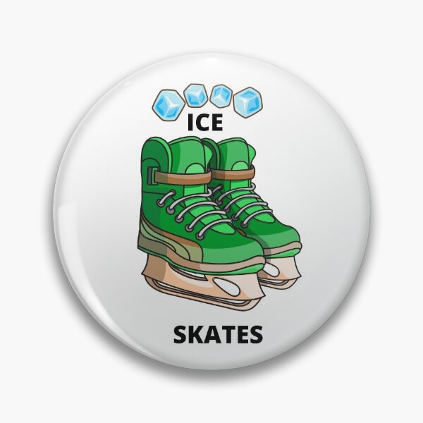 Item preview, Pair of green ice skates designed and sold by Delicarte.