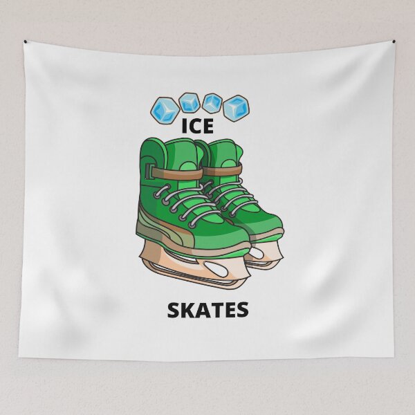 Item preview, Pair of green ice skates designed and sold by Delicarte.