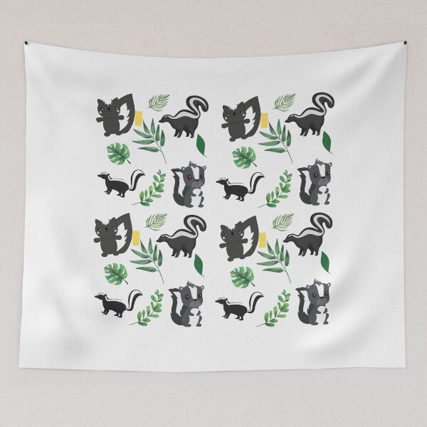 Item preview, Cute Skunk Animal Pattern designed and sold by RobomShop.