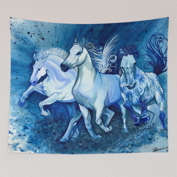 Artikelvorschau, Blue Horses entworfen und verkauft von Genevieve Anna Tyrrell.