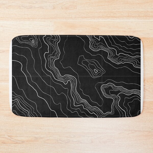 Item preview, Black topography map designed and sold by AlexGolyakov.