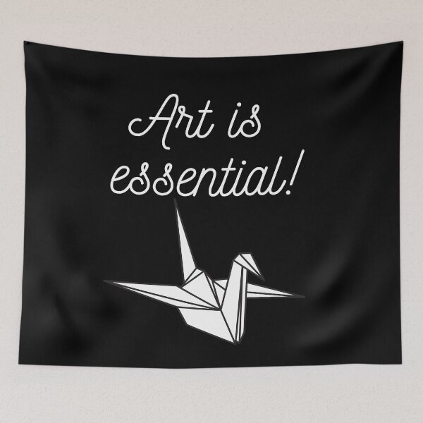Item preview, Art is essential Funny origami crane craft designed and sold by OneTimeEngineer.