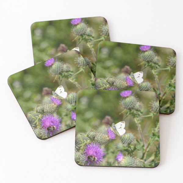 Item preview, Large White Butterfly on a Thistle designed and sold by rwhooster.
