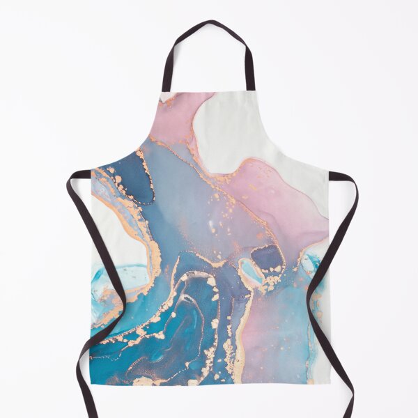 Item preview, Luxury abstract painted teal, turquoise, pink and white texture with elegant gold veins designed and sold by NordicSommer.