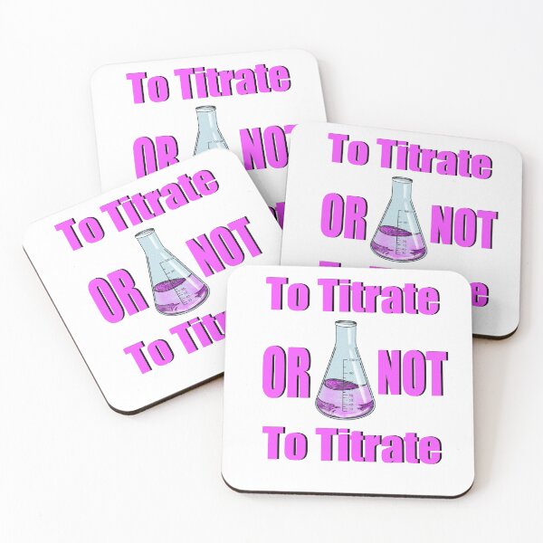 Item preview, To Titrate or not To Titrate Pink and Black Quote Sticker with colourful Conical flask  designed and sold by emassketches.