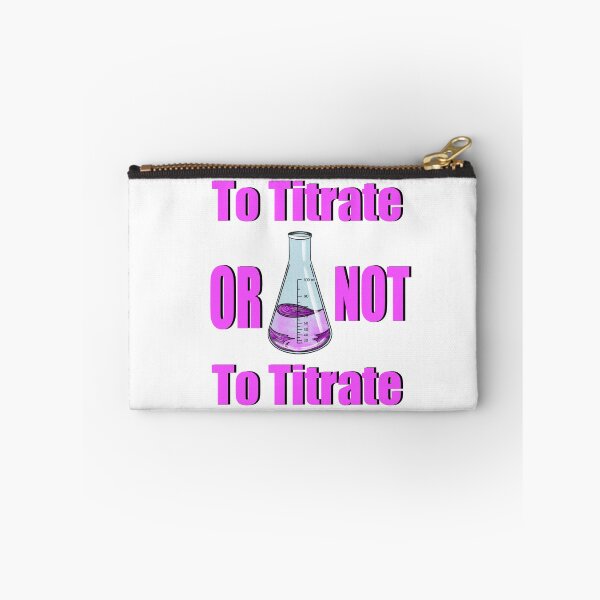 Item preview, To Titrate or not To Titrate Pink and Black Quote Sticker with colourful Conical flask  designed and sold by emassketches.