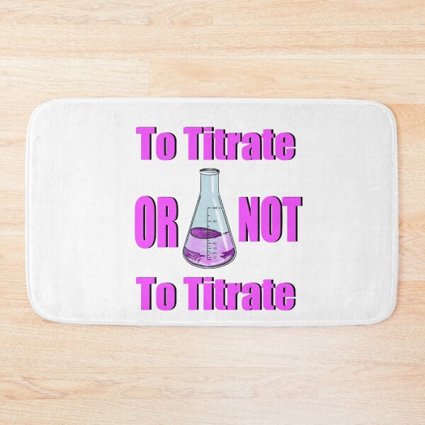 Item preview, To Titrate or not To Titrate Pink and Black Quote Sticker with colourful Conical flask  designed and sold by emassketches.