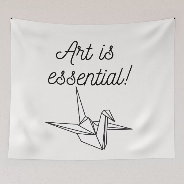 Item preview, Art is essential Funny origami crane craft designed and sold by OneTimeEngineer.