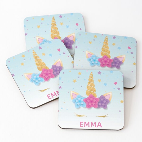 Item preview, Emma Magical Unicorn Personalized Kids designed and sold by MalikaBela.
