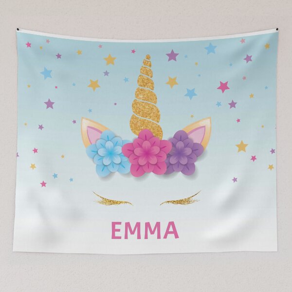 Item preview, Emma Magical Unicorn Personalized Kids designed and sold by MalikaBela.