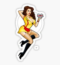 Waitress Pin up! Sticker