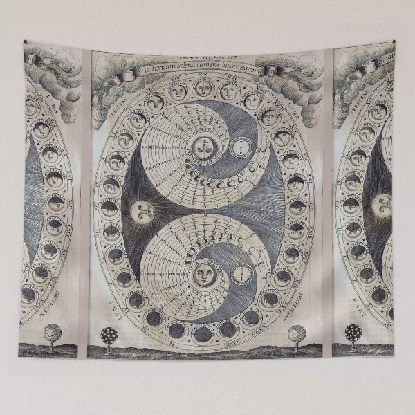 Item preview, Ancient astronomy diagram charting Phases of the Moon  designed and sold by Glimmersmith.