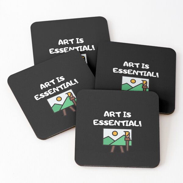 Item preview, Art is essential quote Mountain nature drawing designed and sold by OneTimeEngineer.