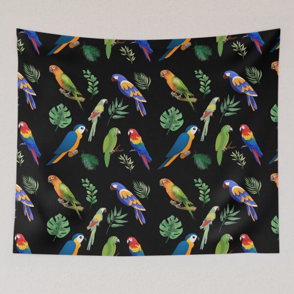 Item preview, Cute Parrot Bird Pattern designed and sold by RobomShop.