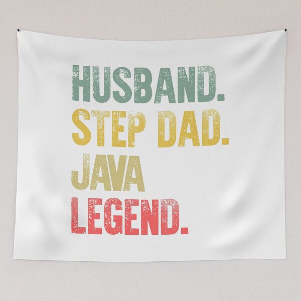 Item preview, Funny Men Vintage T Shirt Husband Step Dad Java Legend designed and sold by Bendthetrend.