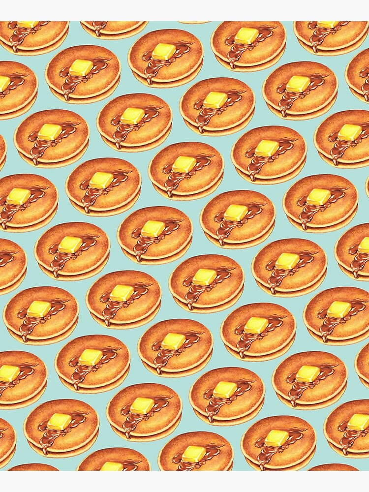 Pancakes Pattern - Blue by KellyGilleran