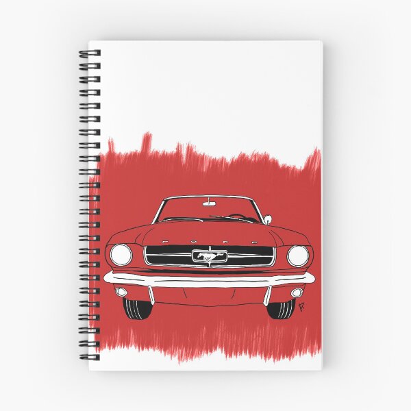 Item preview, Red Ford Mustang with red background designed and sold by Cardrawing-Art.