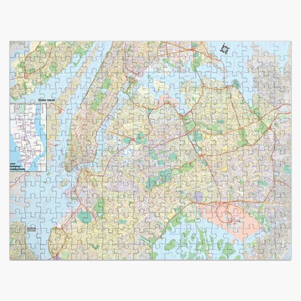 New York City Map Jigsaw Puzzle