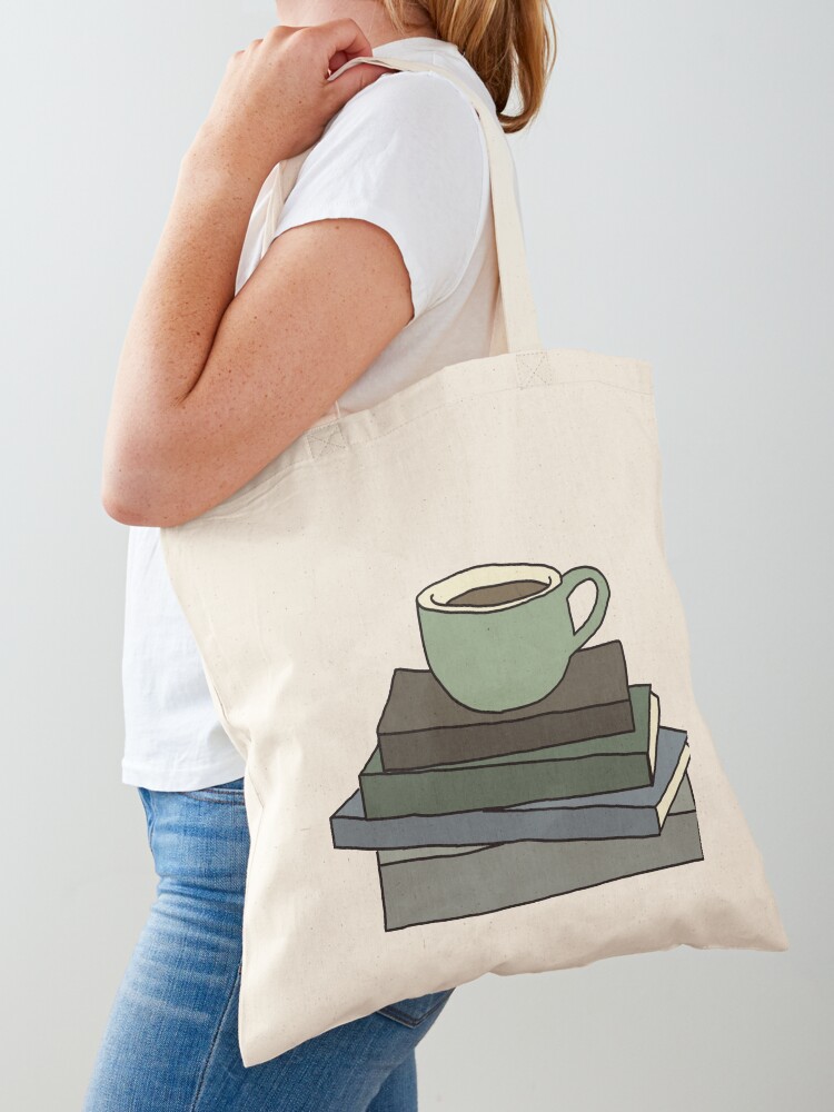 Aesthetic Coffee or Tea Mug on Book Stack | Poster