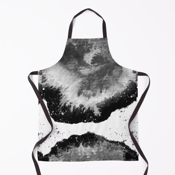 Item preview, Black and White Moon Splatter Watercolor  designed and sold by CourtneyHallArt.