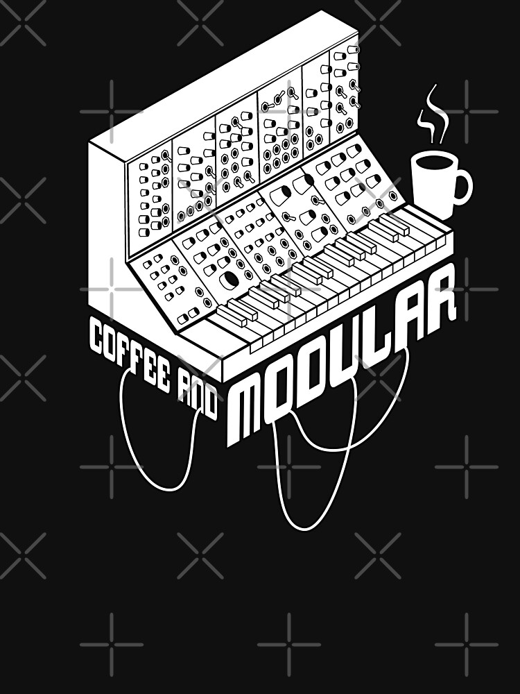 Coffee And Modular Synthesizer For Musician T Shirt For Sale By