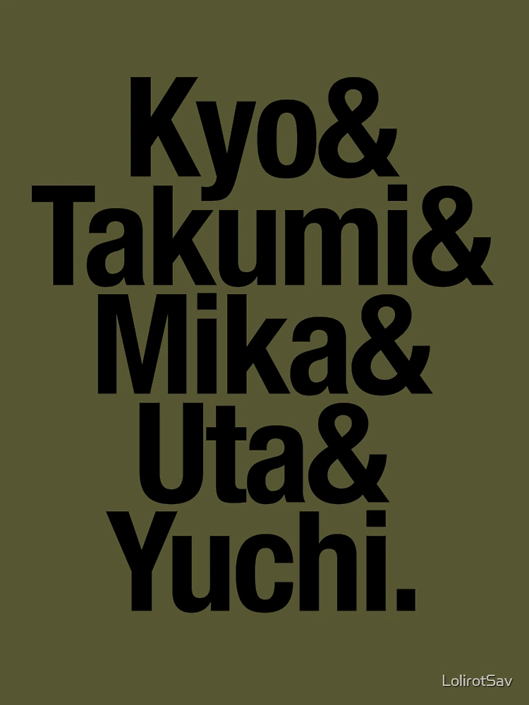 sukekiyo Tシャツ Sukekiyo | スケキヨ | Band Members' List ( Black, Centered