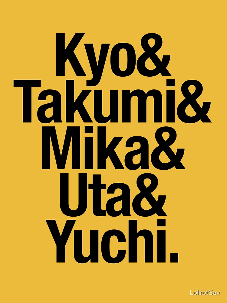 Sukekiyo | スケキヨ | Band Members' List ( Black, Centered