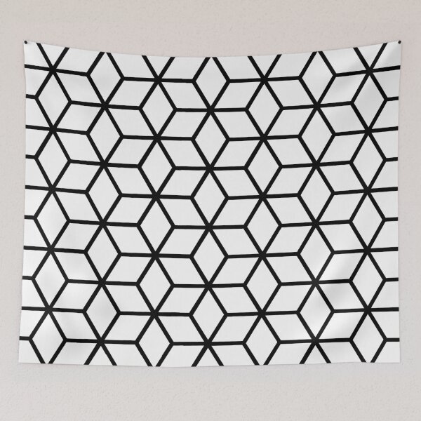Item preview, Hexagon Cubes Combs Geometric Pattern designed and sold by PeppaThePenguin.