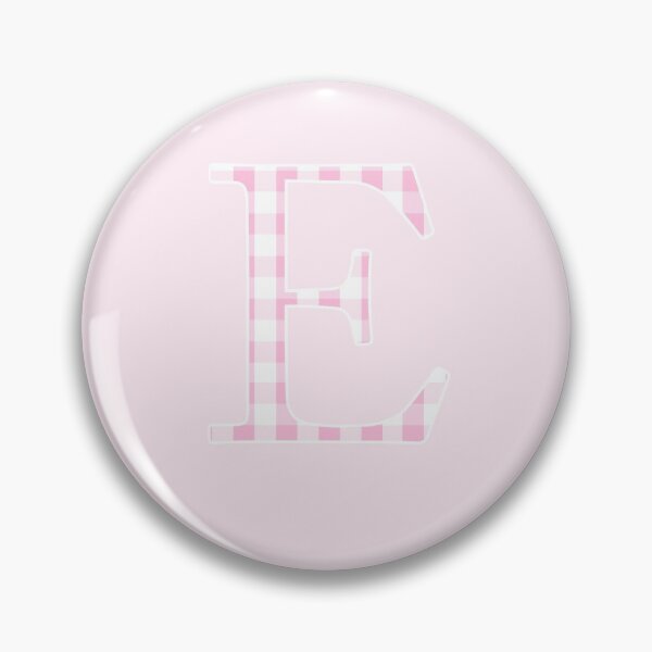Item preview, The Letter Epsilon - Monogram in Pink and White Gingham designed and sold by Bumblefuzzies.