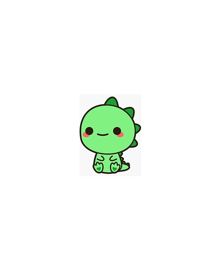 Kawaii Dinosaur Cute Cartoon Adorable Green