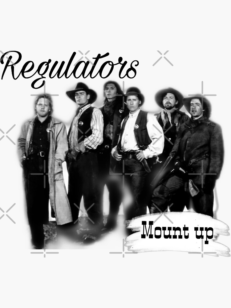 "Regulators mount up" Sticker by DevineDesigns1 Redbubble