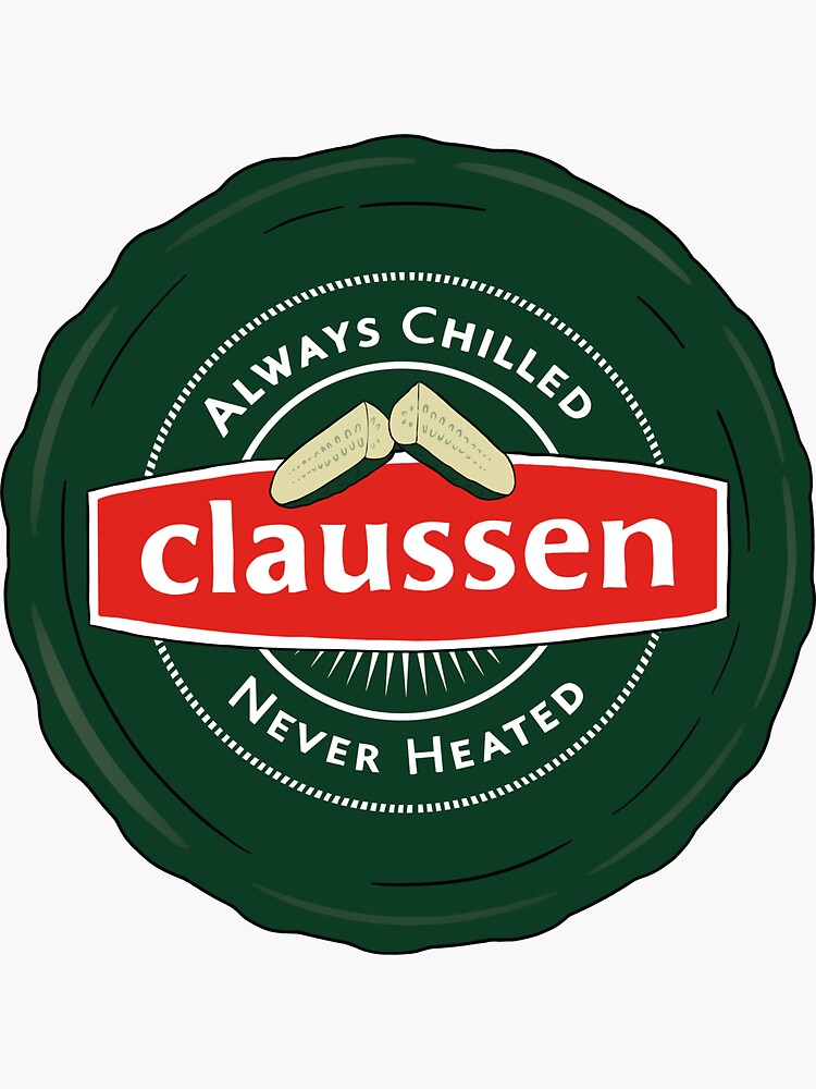 "claussen pickle lid" Sticker for Sale by lintypickle Redbubble