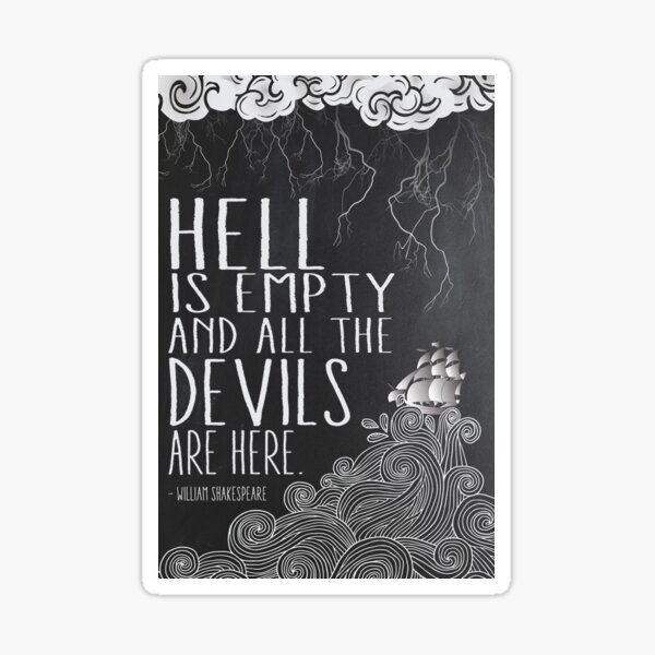 Hell is Empty Sticker