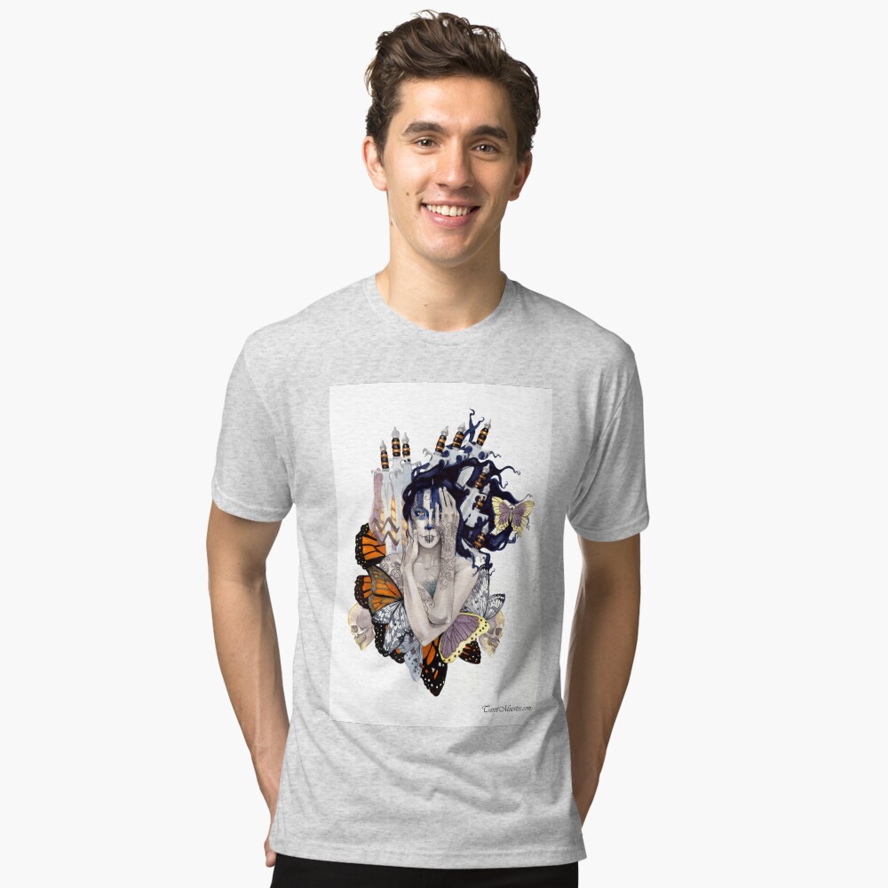 Item preview, Tri-blend T-Shirt designed and sold by tarotmuertos.