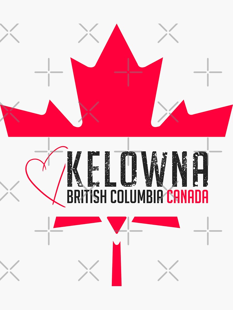 "Heart of Kelowna" Sticker by Seamuno Redbubble