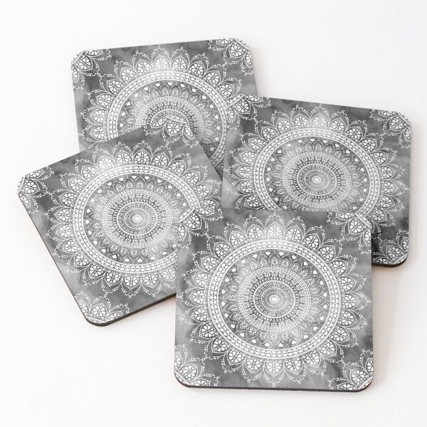 Item preview, Mandala marbled black and white designed and sold by ChrissiCreation.