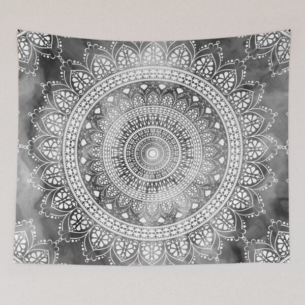Item preview, Mandala marbled black and white designed and sold by ChrissiCreation.