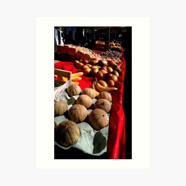 At the market Art Print