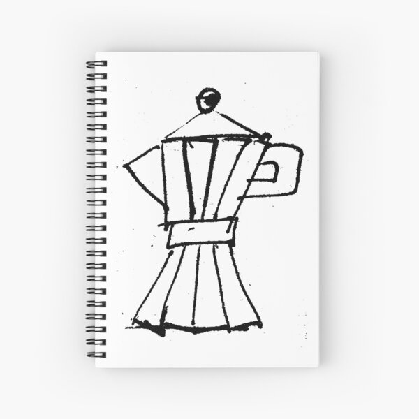 Italian espresso coffee machine Spiral Notebook