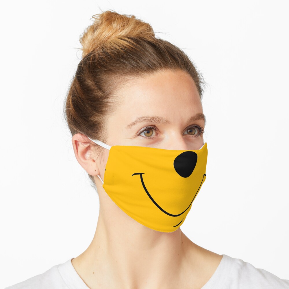 Download Honey Yellow Bear Face Mask By Ely Designs Redbubble PSD Mockup Templates