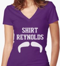 Shirt Reynolds (White) Women's Fitted V-Neck T-Shirt