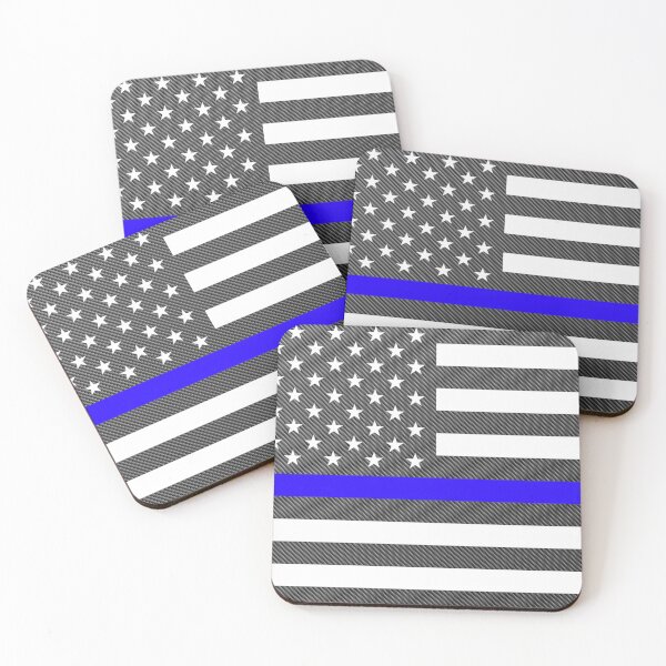 Item preview, Blue Lives matter flag on carbon fiber designed and sold by zferderer98.