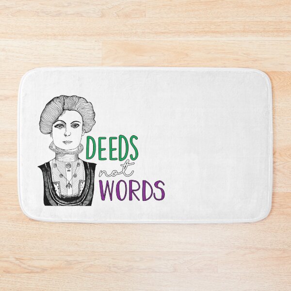 Item preview, Deeds Not Words Emmeline Pankhurst Colour designed and sold by MrsJDraws.
