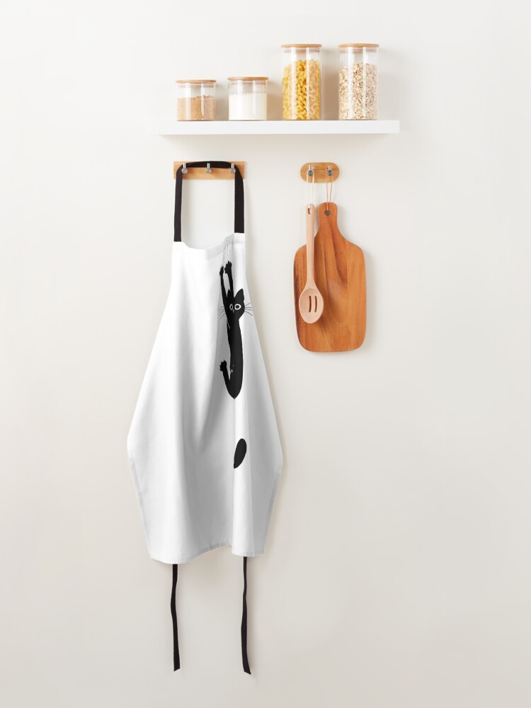 Alternate view of Black Cat Holding On Apron