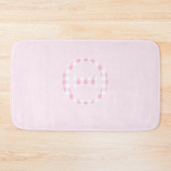 Item preview, The Letter Theta - Monogram in Pink and White Gingham designed and sold by Bumblefuzzies.