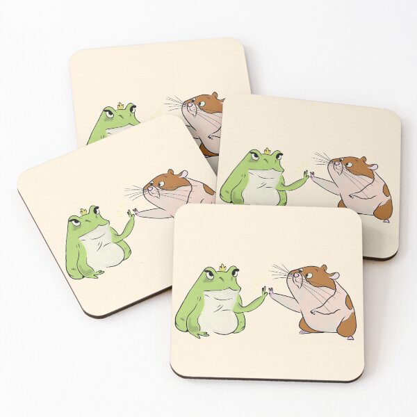Item preview, A frog and  a hamster doing a highfive designed and sold by DoraTeo16.