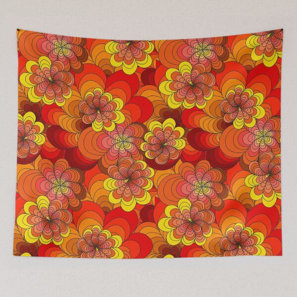 Item preview, outlandish flowers seamless pattern designed and sold by Milllla.